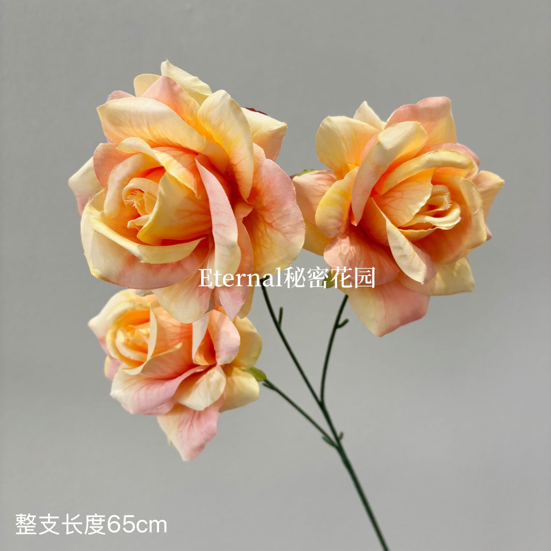 Silk screen rose orange