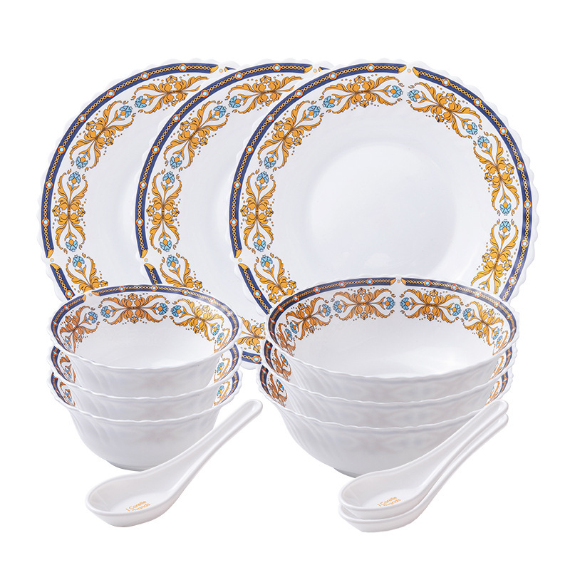 Corning Tableware Ice Extract Exquisite Madame Pompadour Series 12-Piece Tableware Set Bcb-Bpbd12B/Kz/Ls