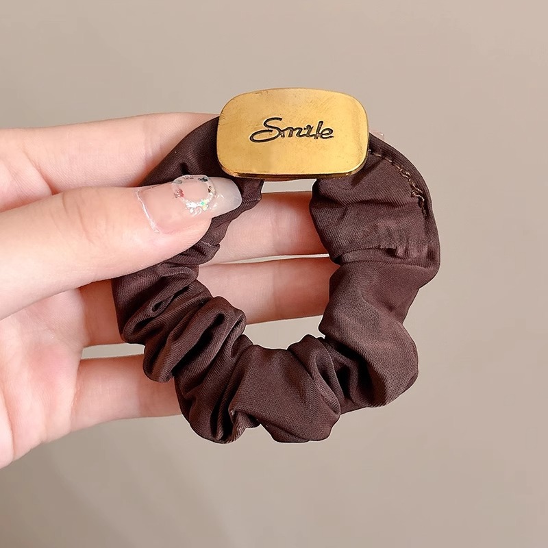 Otoño y invierno curry lindos osos anillo de cabello simple de alta calidad cuerda de cabello alta elástica no es fácil de romper no lastimar adornos de cabello de cabello