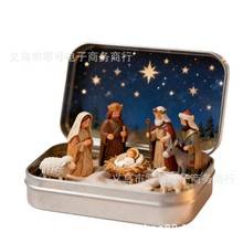 Mini Christmas Nativity Set in Tin Box�����}�Q�}�Q�R�����b