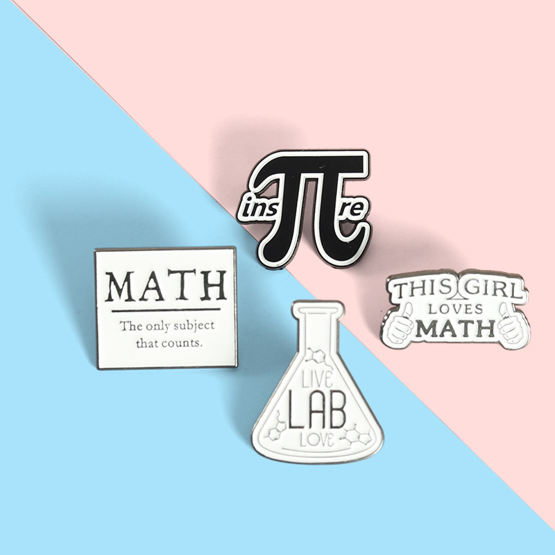 Plating Design Fashion Pin Geometric Letter Alloy Plating Unisex Brooches