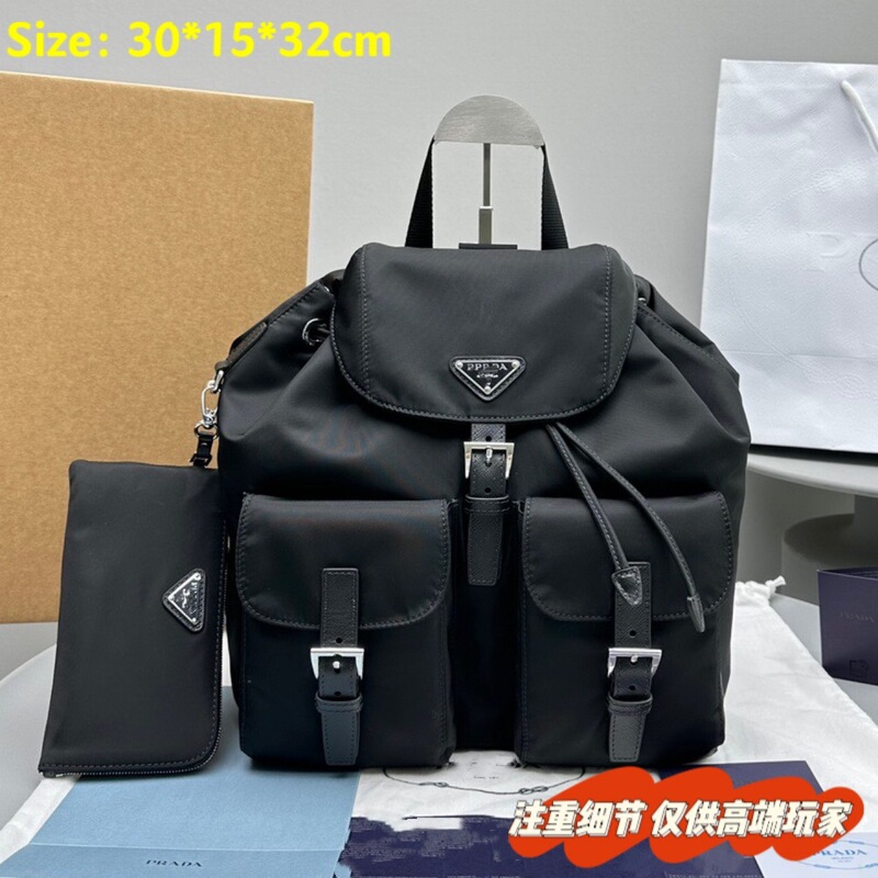 P's Golden Triangle Nylon Backpack Paratrooper Backpack Women's Large Capacity Casual Easiest for Match Commuting Bag Travel Bag P's Golden Triangle Nylon Backpack Paratrooper Backpack Women's Large Capacity Casual Easiest for Match Commuting Bag Travel Bag