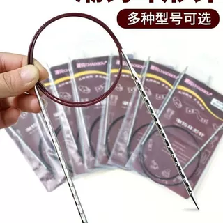 跨境潮钩方针螺纹环针环形针手工打磨尼龙丝环针60/80/100120