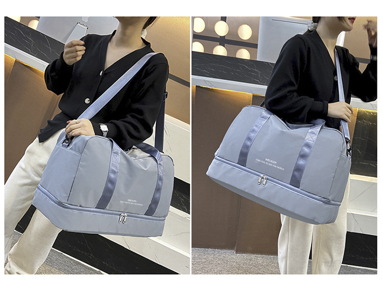 Nouveau sac de voyage décontracté et minimaliste pour femme, sac à main léger, sac de voyage sur courte distance, sac de sport et de fitness de grande capacité_voghion.com