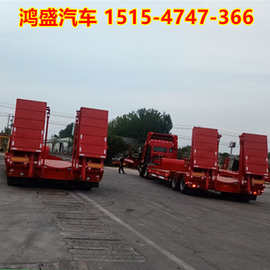 山东鸿盛产品图片 双节液压爬梯板车 单节电动爬梯拖挂车