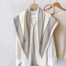 韩国原单】2025新款百搭发带搭配衬衫西装春夏薄款复古三角巾批发