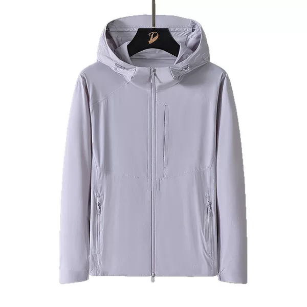 Hong Kong Style Unisex Sports Outdoor Windbreaker Nylon Blend Summer Sun Protection Quick-Drying Hooded Jacket
