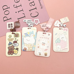 Campus card, bus, subway card holder, male and female card holder with acrylic pendant for picking up and dropping off kindergarten students