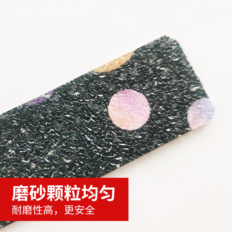 Transfronterizo nuevo caucho PEVA color antideslizante tira baño impermeable pegatinas escalera patrón de diamante paso cinta antideslizante