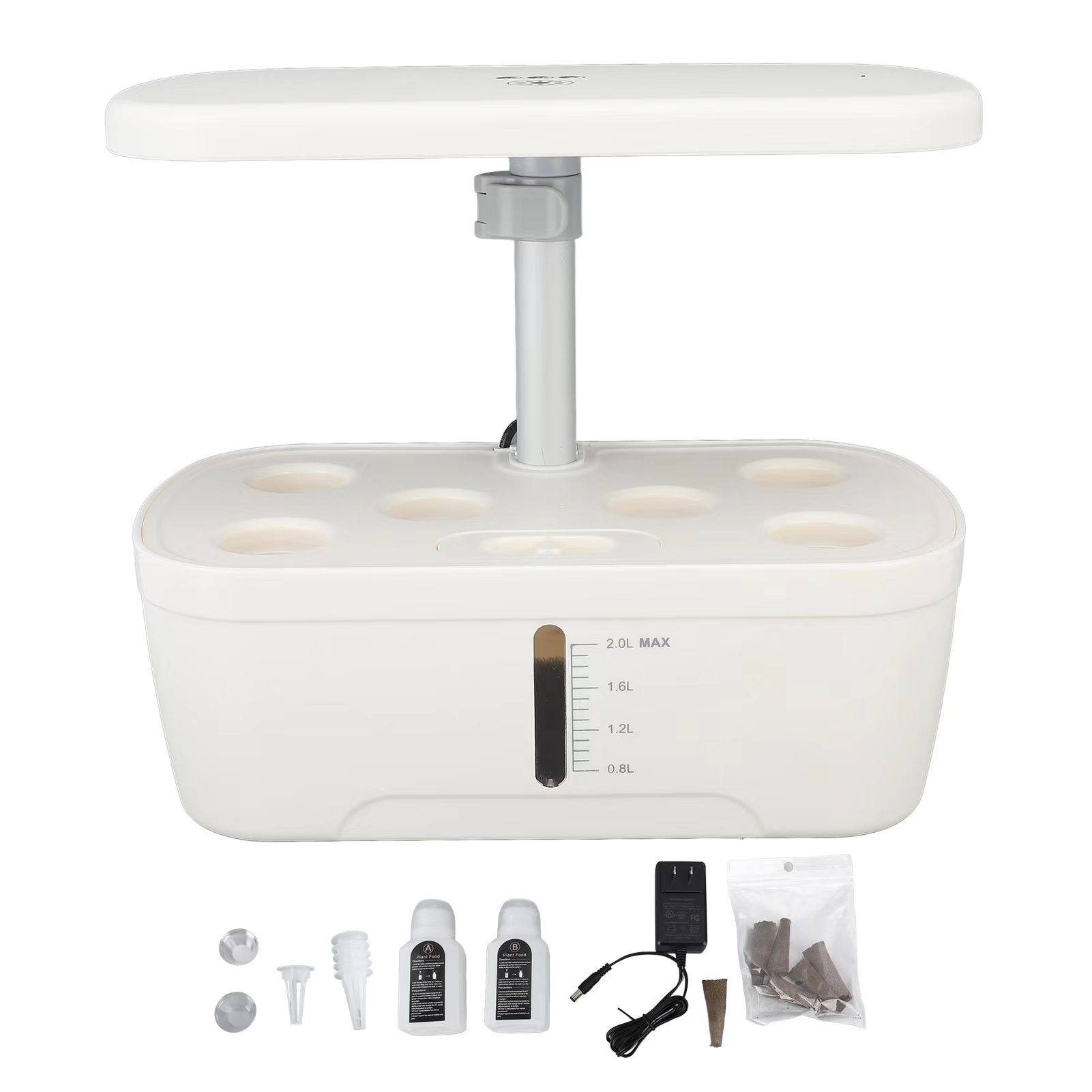 Amazon 3/6/8/12 hoyos LED de la planta de la máquina de plantación de la lámpara de crecimiento de la planta de interior cultivo sin suelo hidropónico