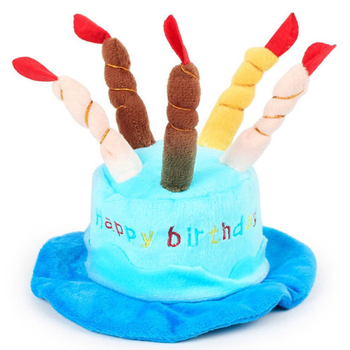 Pet plush toys, dog toys, wholesale puppy and cat birthday hats, cross-border pet supplies hats