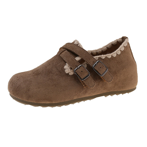 Retro Thick Sole Bken Shoes New Autumn Tall Heel Single Shoes for Women Fashionable and Versatile Casual Women's Shoes