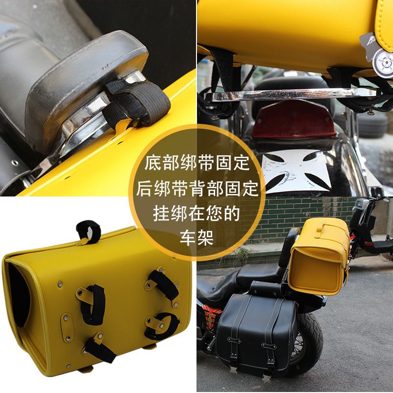 Cross-Border New Model of Motorcycle Electric Vehicle, Newly Upgraded Quick-Release Rear Seat Bag, Luggage Rack, Helmet Bag, Tail Box Bag