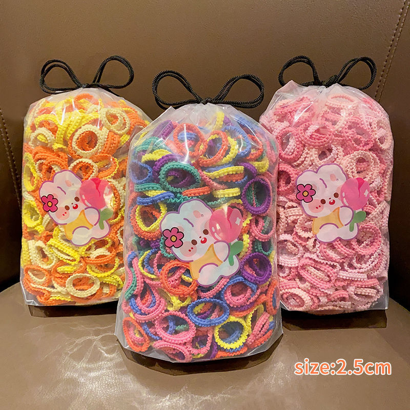 Tocado de cuerda de pelo de las niñas falda ensanchada diadema de tamaño pequeño alta elasticidad de los niños no duele banda de pelo dulce banda de goma bebé