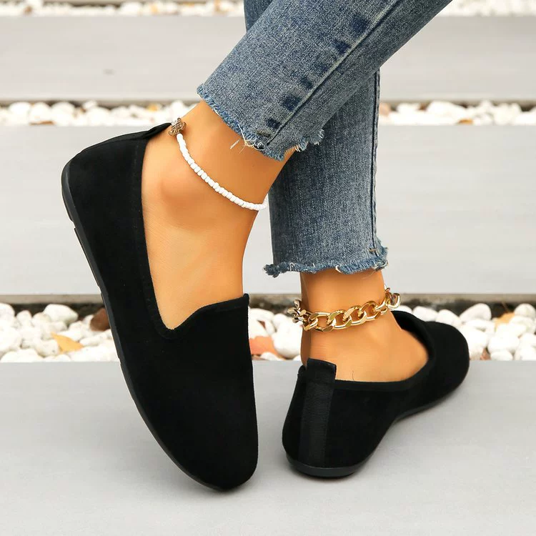 Трансграничные европейские и американские Лоферы больших размеров, весна и осень, новые однослойные туфли без шнуровки с мягким дном и круглым носком на низком каблуке для женщин Amazon