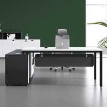 经理主管桌简约现代时尚班台单人老板办公桌椅组合办公室办公家具