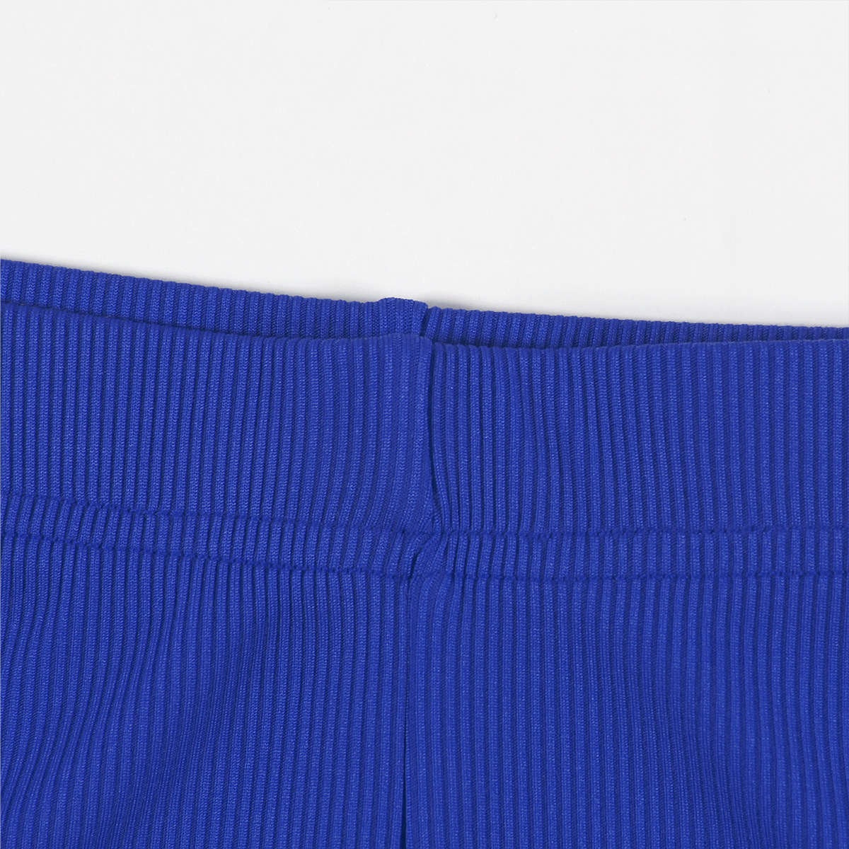 Summer Stretch Contrast Color Halterneck Vest Top Tight Mid Length Blouse Pants Women