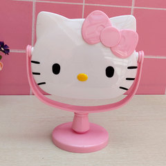 網紅少女心鏡子化妝鏡台式ins桌面宿舍家用女生可愛簡約少女