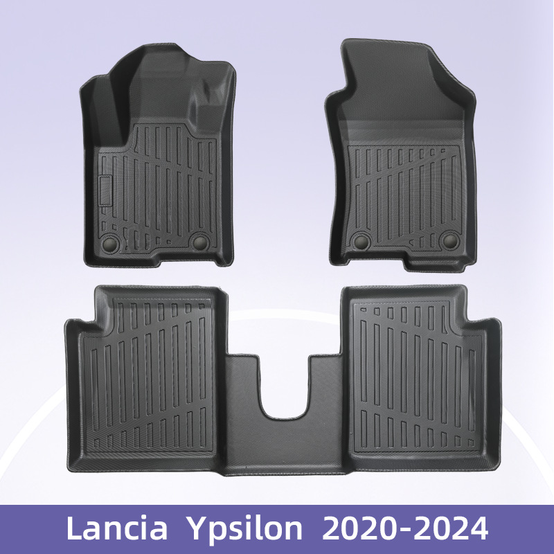Europa para Lancia Ypsilon2020 - 2024 híbrido 3D todo el tiempo TPE cojín de pie de automóvil