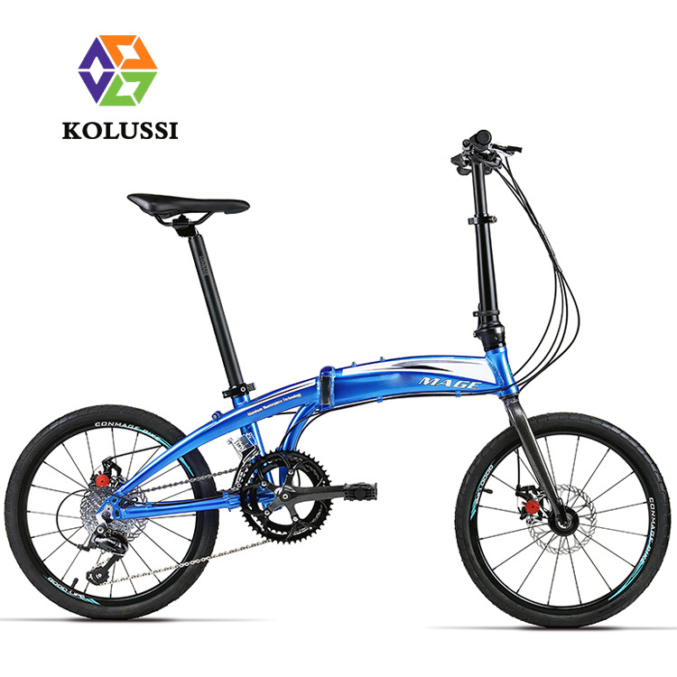 Aluminum Alloy 20inch Variable Speed Folding Bicycle18 Speed Ultra-Light Portable City Casual Adult Walking Single Folding Bike
