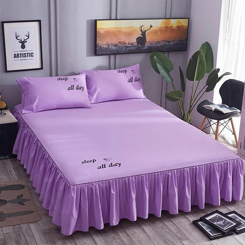 純綿ベッドスカート単品ベッドカバー畳夢思防塵保護カバー150x180x200シングル二人綿ベッドカバー|undefined