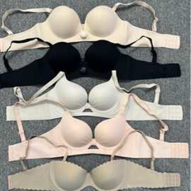 聚拢女王专利旋钮无钢圈文胸可调节收副乳无痕女士内衣美胸纯欲