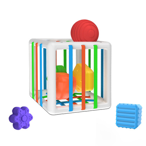 Cross-border rainbow cesele toys educational early education shape recognition grasping fine motor training baby play