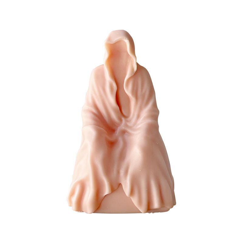 Jiahuimei silicona molde aromaterapia vela misterioso retrato hecho a mano yeso epoxi decoración decorativa