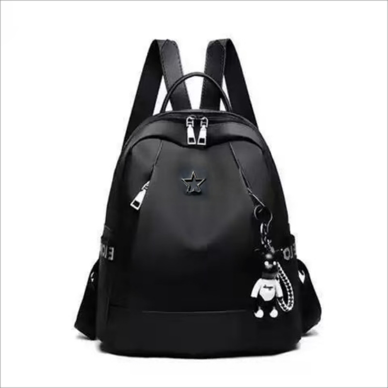 블랙 파이브 스타 베어 펜던트