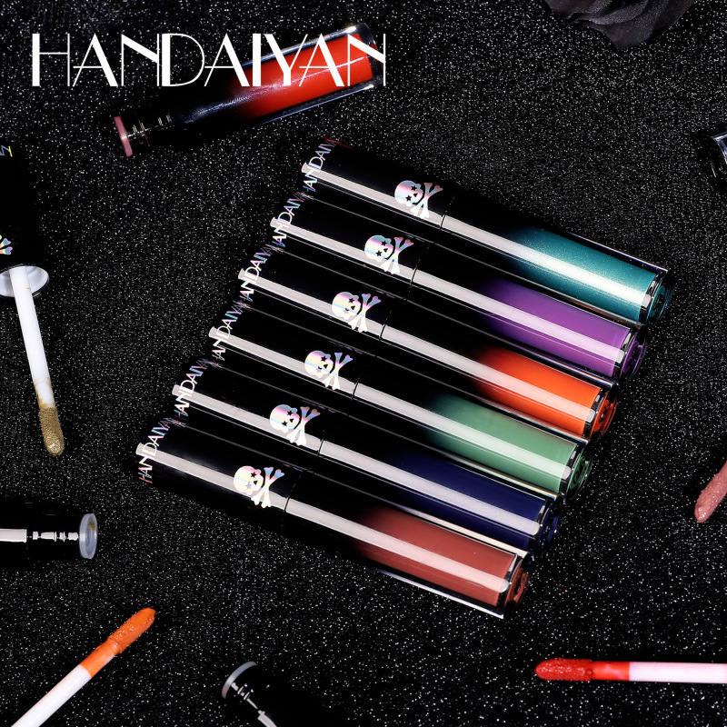 跨境新品韩黛妍handaiyan哥特风哑光唇釉欧美节庆唇彩万圣节口红|undefined