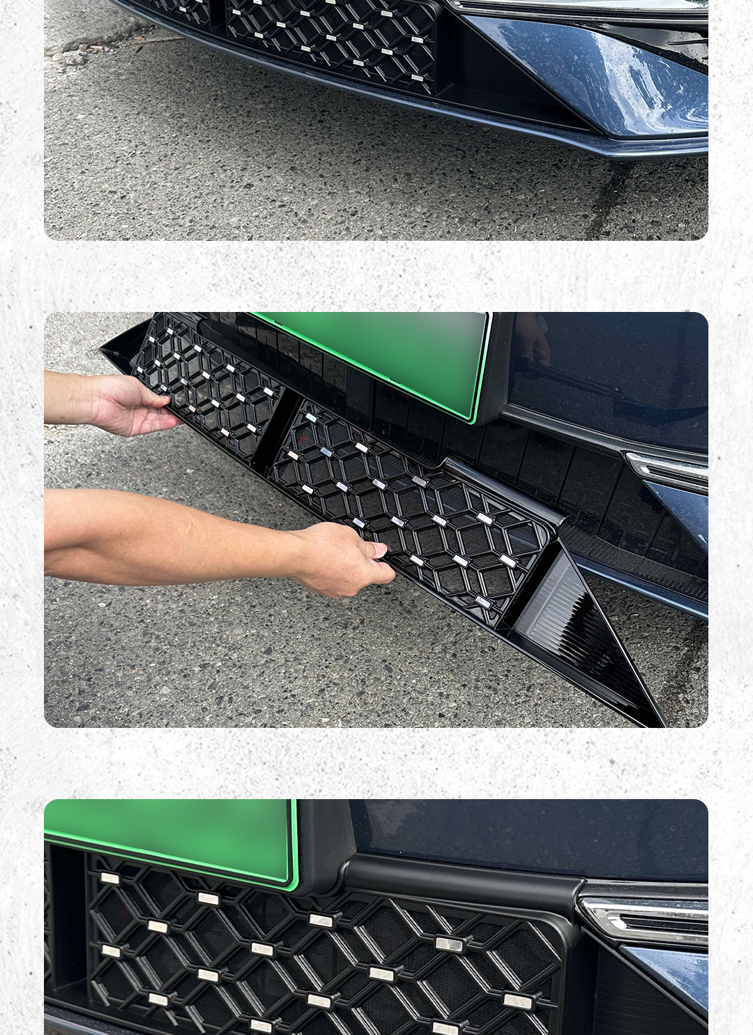 Suitable for 25-26 Galaxy A7: Insect-proof net, front grille, radiator protection net, dust-proof net, debris-proof modification accessories