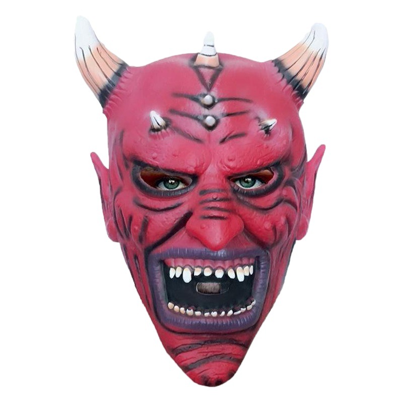 Máscara de la mascarada de Halloween cara roja antílope Monster Masquerade rendimiento vestir accesorios de miedo