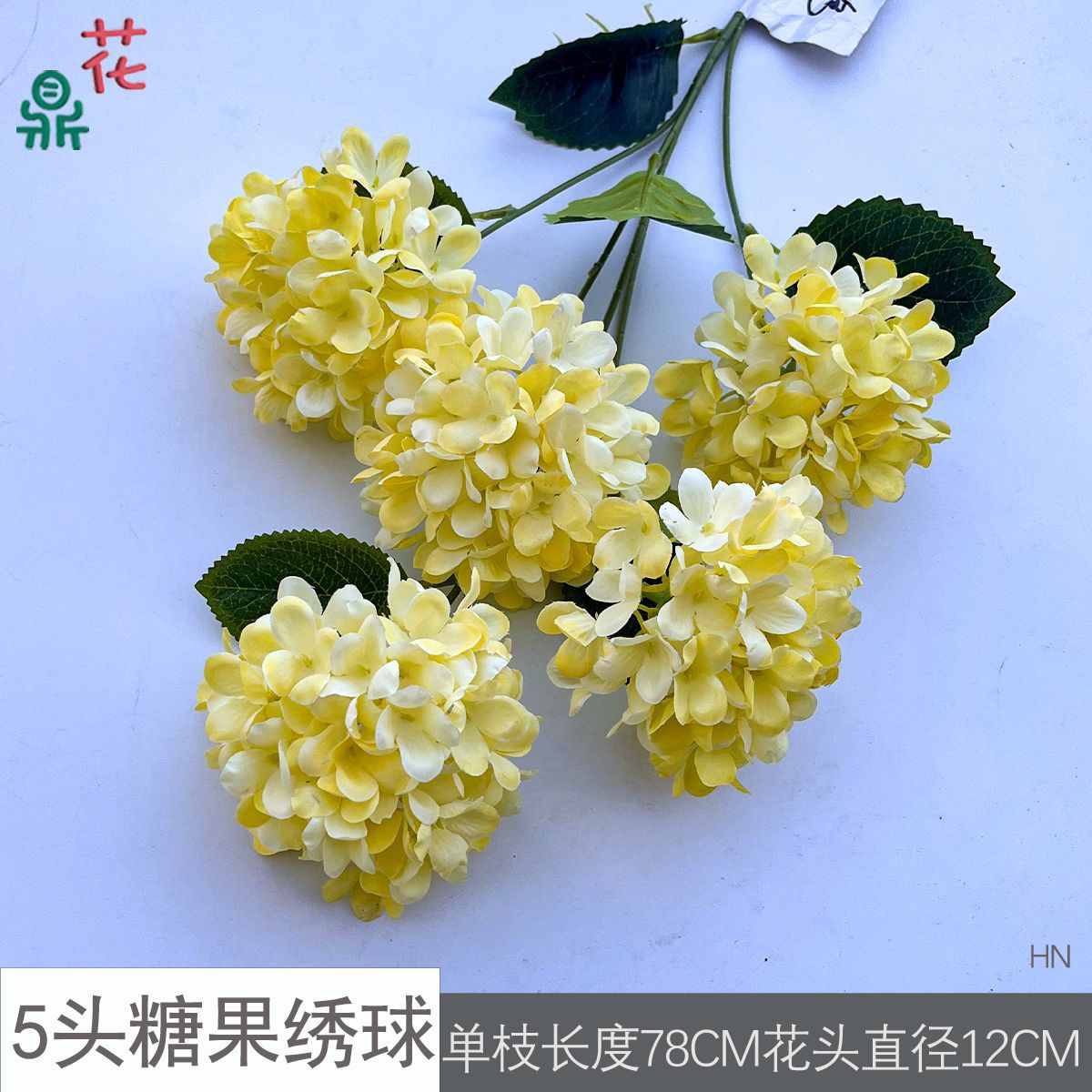 5개 머리 캔디 수국 HN 노란색