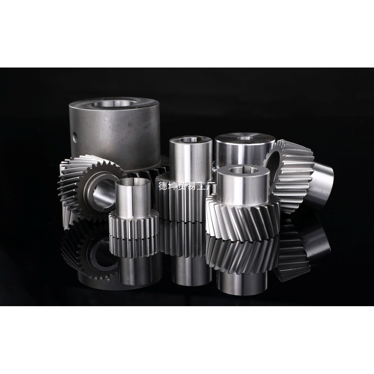 定研磨6级高精度斜齿轮1.5模2模3模磨齿凸台斜齿轮齿条传动配件