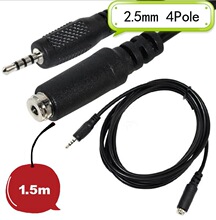 DC2.5MM 4极公对母连接线 音频延长线 手机转接线  DC2.5MM M/F