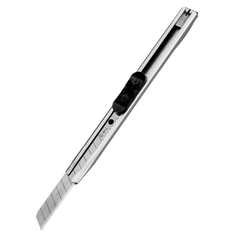 デリ 2053 アートナイフ小型金属シェルペーパーナイフ壁紙ナイフ開封ナイフエクスプレスナイフ文具|undefined