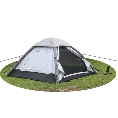 Outdoor Tent Camping Camping Quick Opening Tent Amazon Waterproof Anti-mosquito Free One-piece Inflatable Tent (Çadırlar) - grey-double