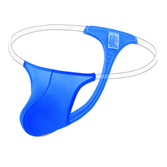 冰絲男士 w ish新款隱形硅膠固定gs內褲 精品游泳褲丁字情趣t褲男