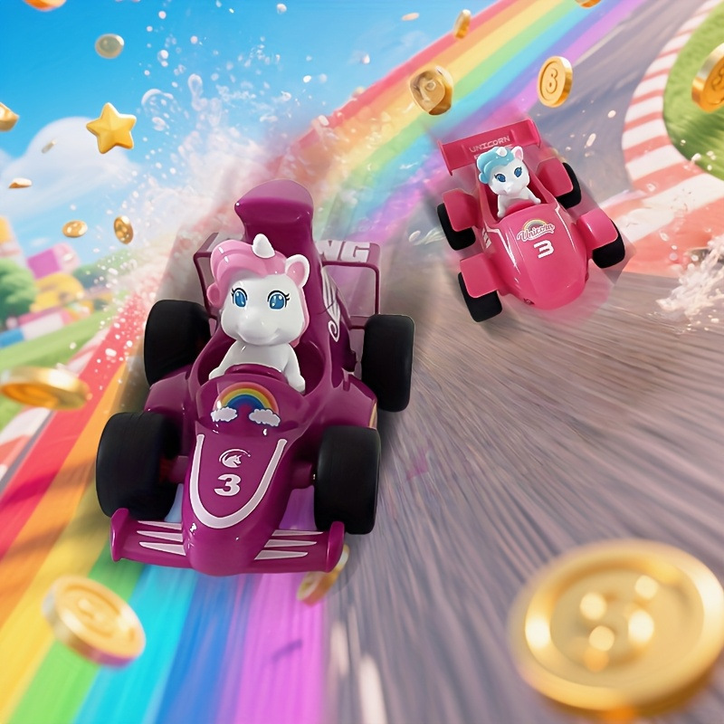 Fórmula 1 transfronteriza de alta velocidad deriva unicornio controlado remoto coche de choque de dibujos animados luces coche de carreras todoterreno