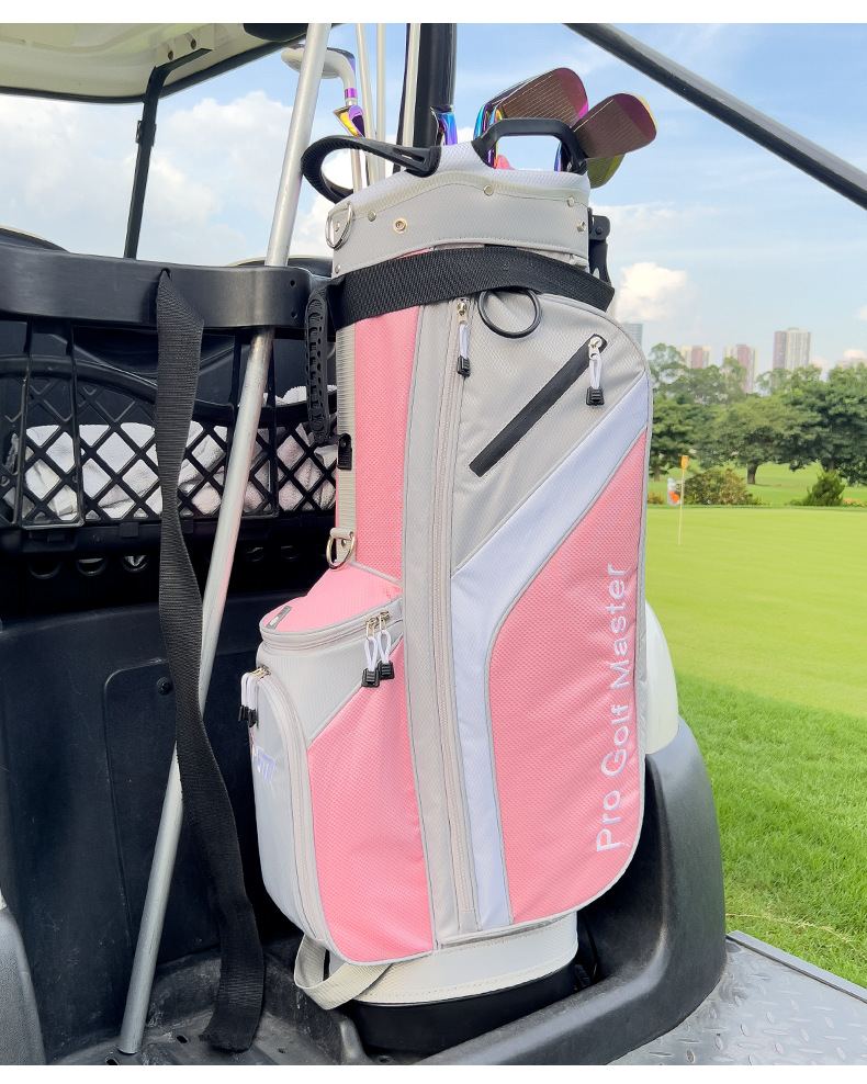 Túi đựng gậy golf PGM dạng giá đỡ nhẹ 7 lỗ cho nữ — QB148 màu xám bột, QB148-Màu xám xanh lá cây chi tiết 15