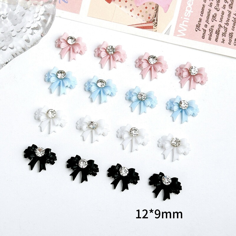 New handmade Korean style bow gentle nail jewelry earrings ins temperament creative materials wholesale