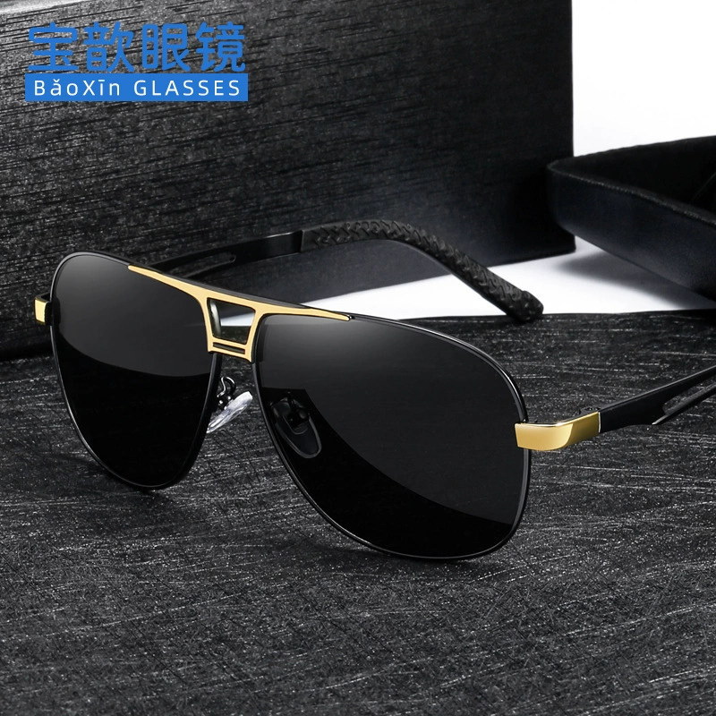 Men's retro sunglasses, glasses solar-powered