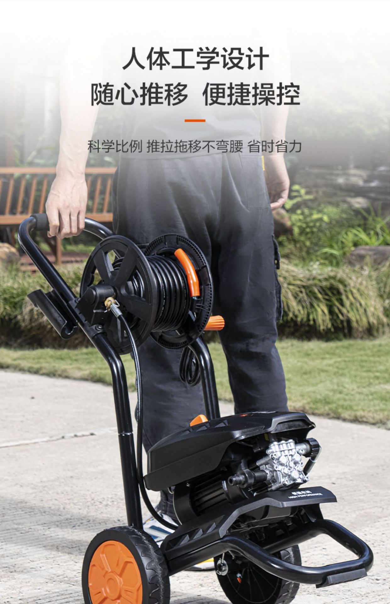 Ultra-high pressure car washing machine artifact high pressure water pump household 220V high power car brush water gun car strong washing