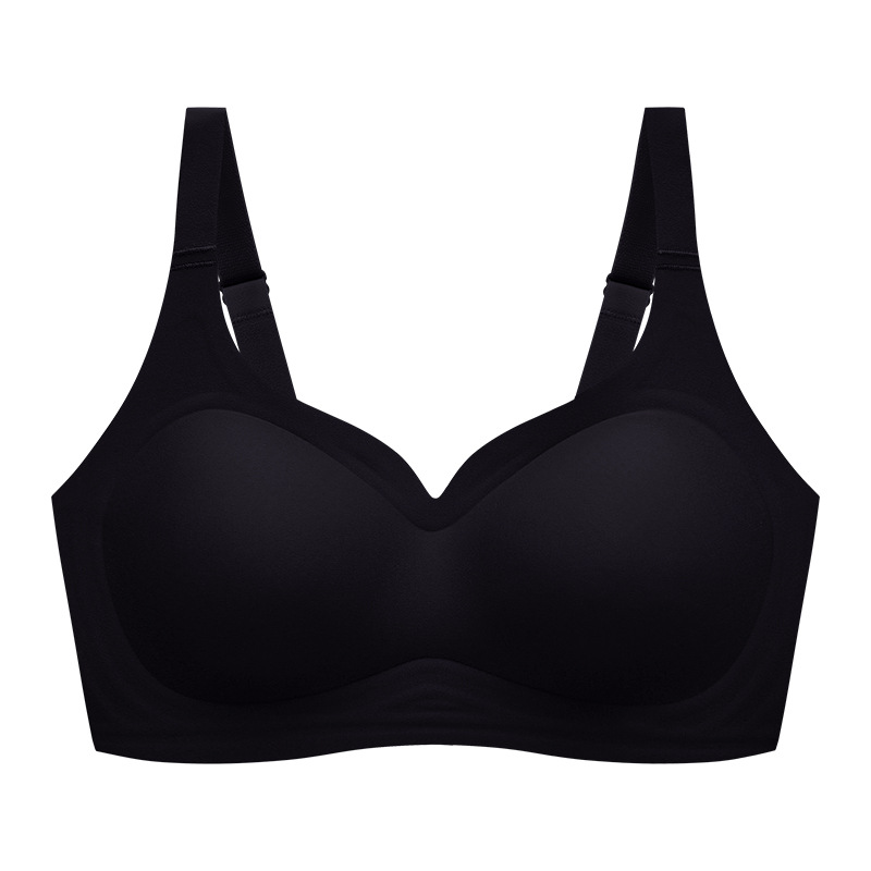 2024 nuevo producto de alta calidad sin marca ropa interior delgada gran pecho pequeño ajuste anti-caída sin anillo de acero sujetador