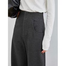 一线大牌剪标外贸折扣尾货秋冬高腰百搭西裤女香蕉裤女宽松阔腿裤