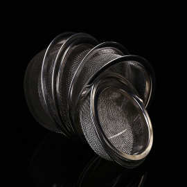 不锈钢过滤网艾灸罐隔灰网隔热防烫网配件刮痧杯网罩陶瓷茶具配件