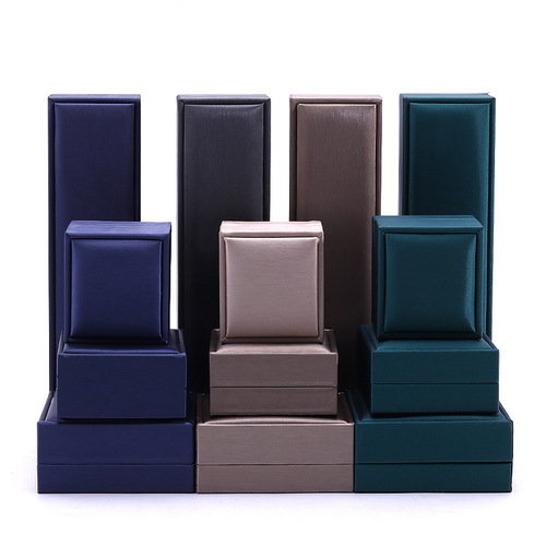 Polished PU Leather Jewelry Box for Rings, Bracelets, Accessory Storage, Decorative Packaging Box for Earrings, Necklaces, and Jewelry Bracelets