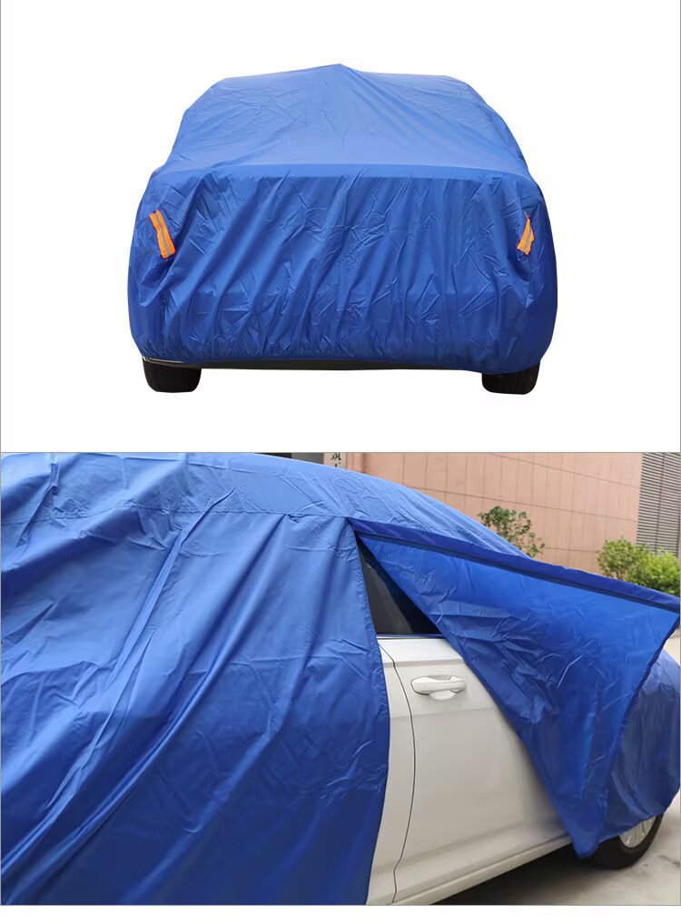 Oxford Cloth Polyester Taffeta Car Cover, Sun Protection, Rain Protection, Anti-Freeze, Universal Car Cover for All Seasons, Car Jacket, Parasol, Rain Cover
