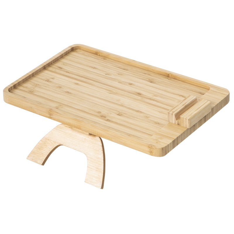 Sofá reposabrazos lado bandeja lado varios móviles mesas de té mini tablero esquina de café doméstico varios estantes ajustables