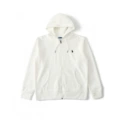 Zipper sweatshirt-white-black label